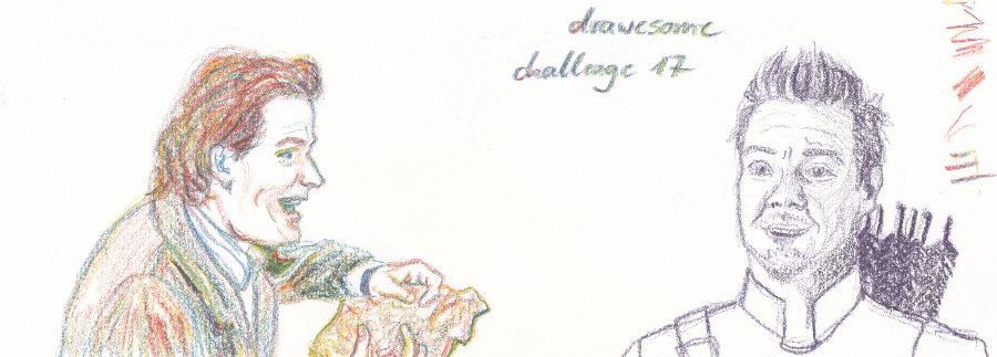 sketches of two men